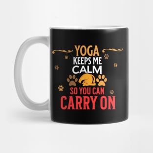 Yoga Funny Cat Pose Mug